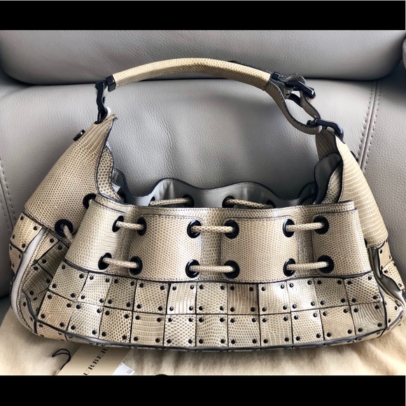 Burberry Prorsum Lizard Warrior Hobo 2008 IT BAG - Picture 2 of 8